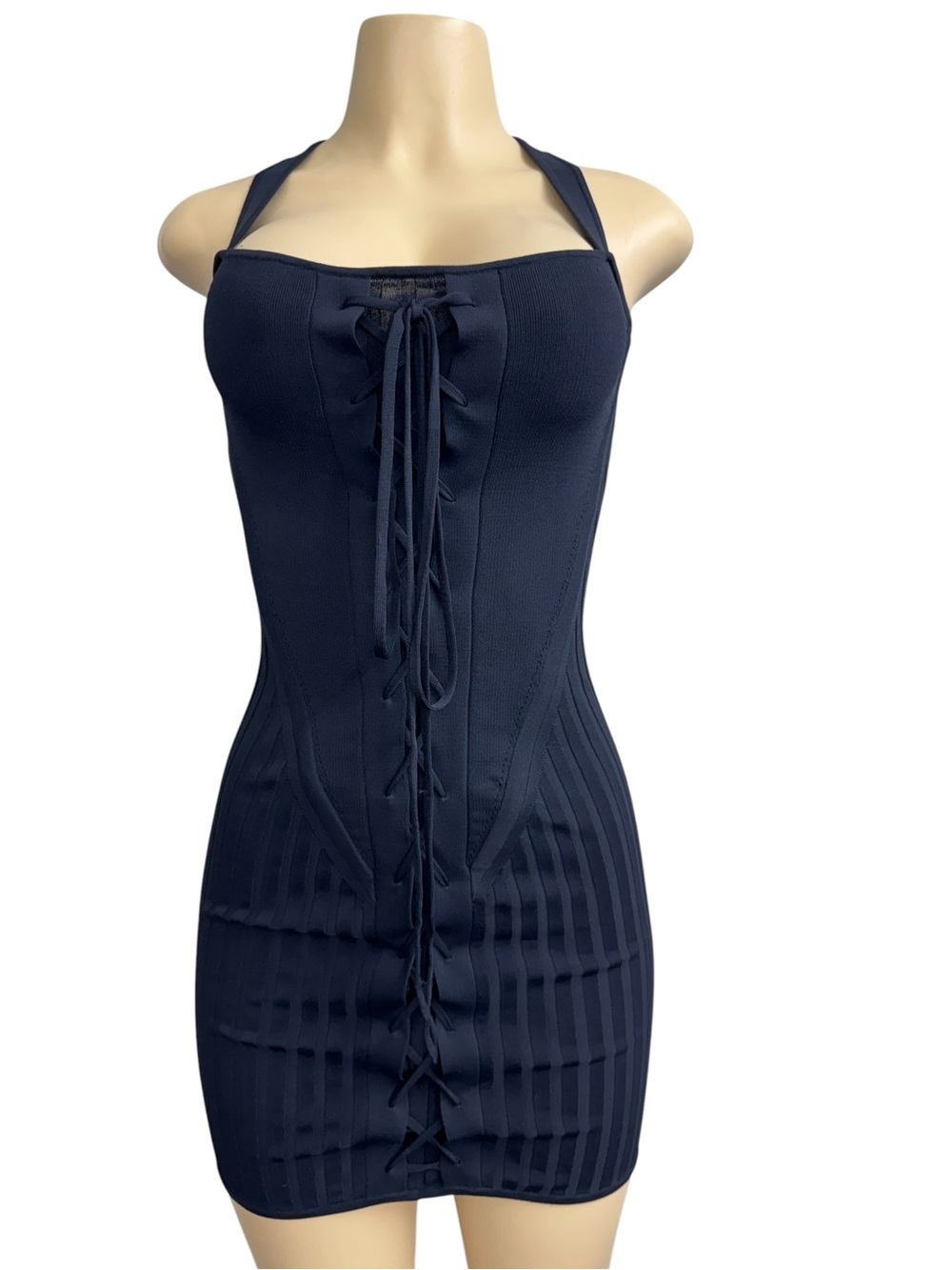 Dion Lee Laced Utility Corset Mini Dress